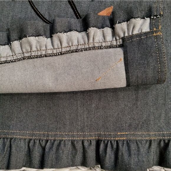 KENZO Jeans Wrap Embroidered Maxi Skirt Size 36/4 - Picture 11 of 12